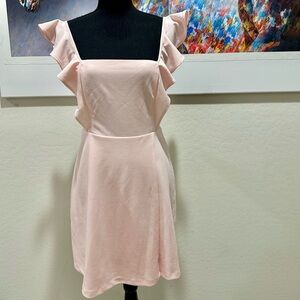 BCBG Pink Ruffle Mini Dress